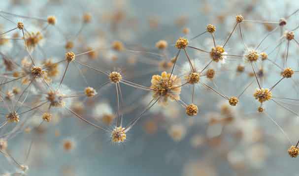 lattice of flower pollen dispersal through atmosphere
