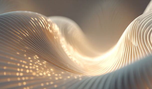striated field waves in dune like form with gold specks
